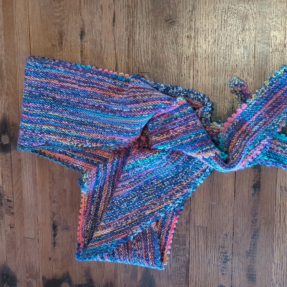 Beautiful and Unique Knit Wool Scarf.